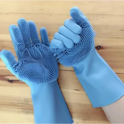 Silicone Dish Washing Kitchen Hand Gloves